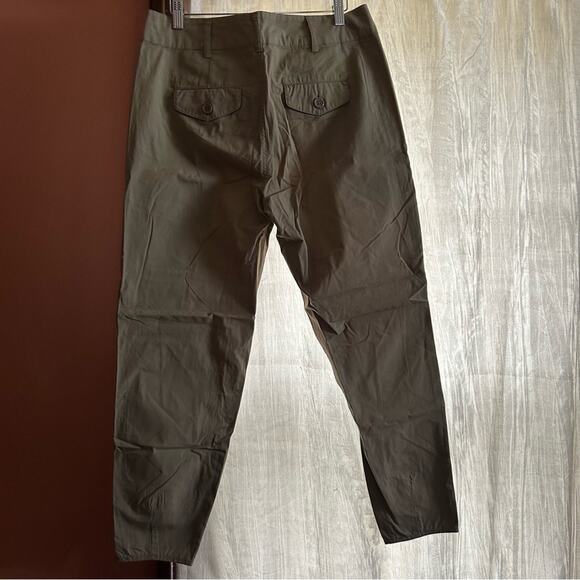 KUT from the Kloth Sadie Slit Hem Flap Pockets Pants Stone Tan NWT Size 4 - Picture 5 of 7